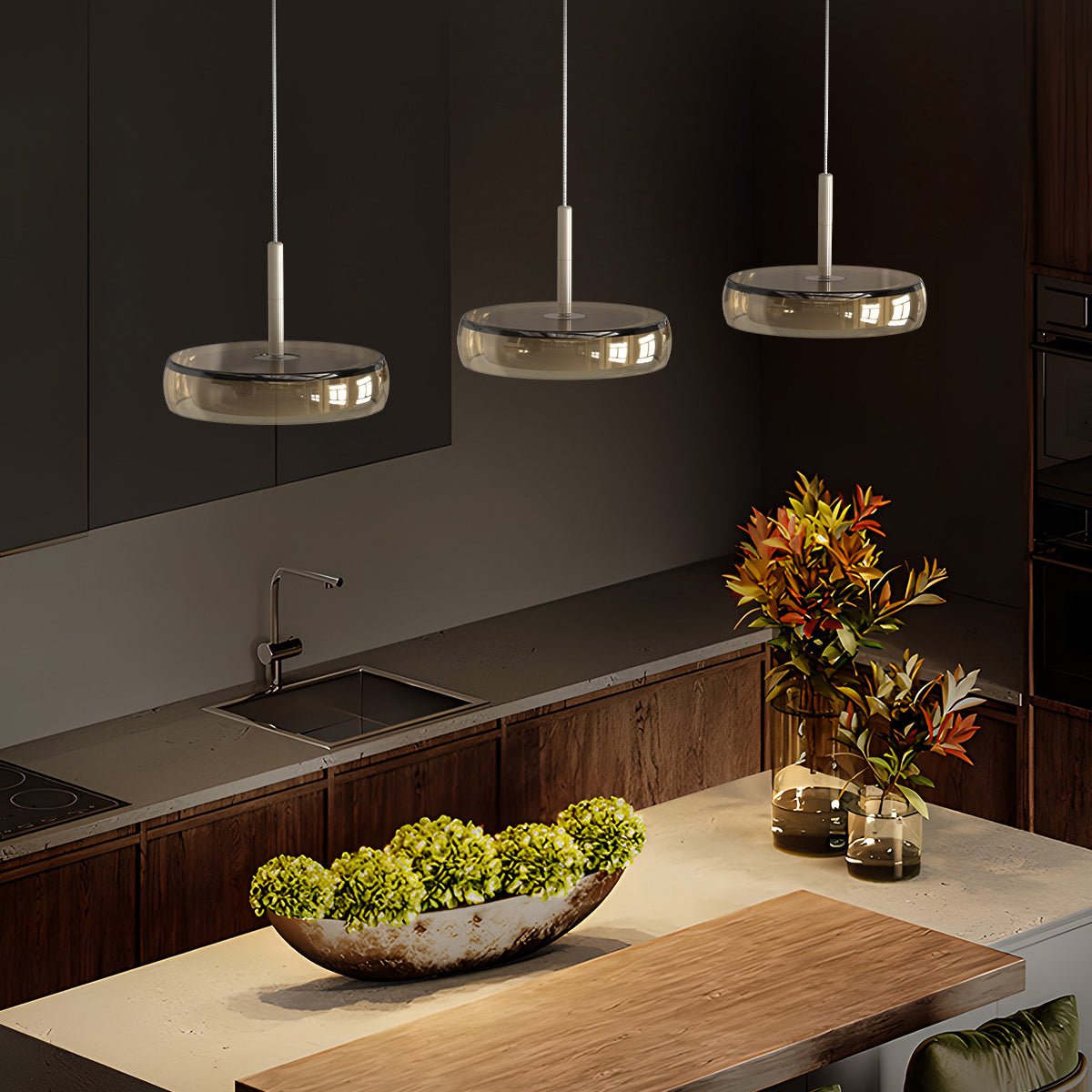 Italian Style Glass Pendant Light