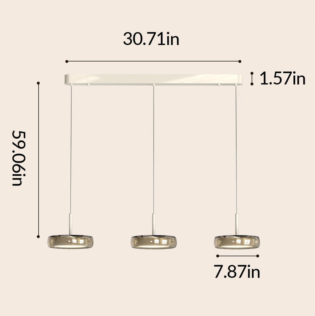 Italian Style Glass Pendant Light