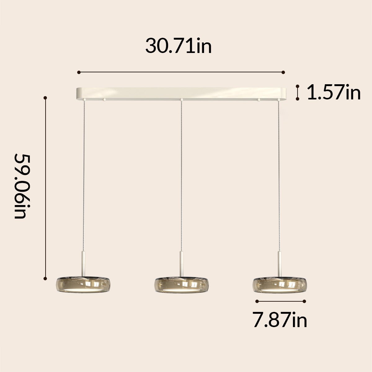 Italian Style Glass Pendant Light