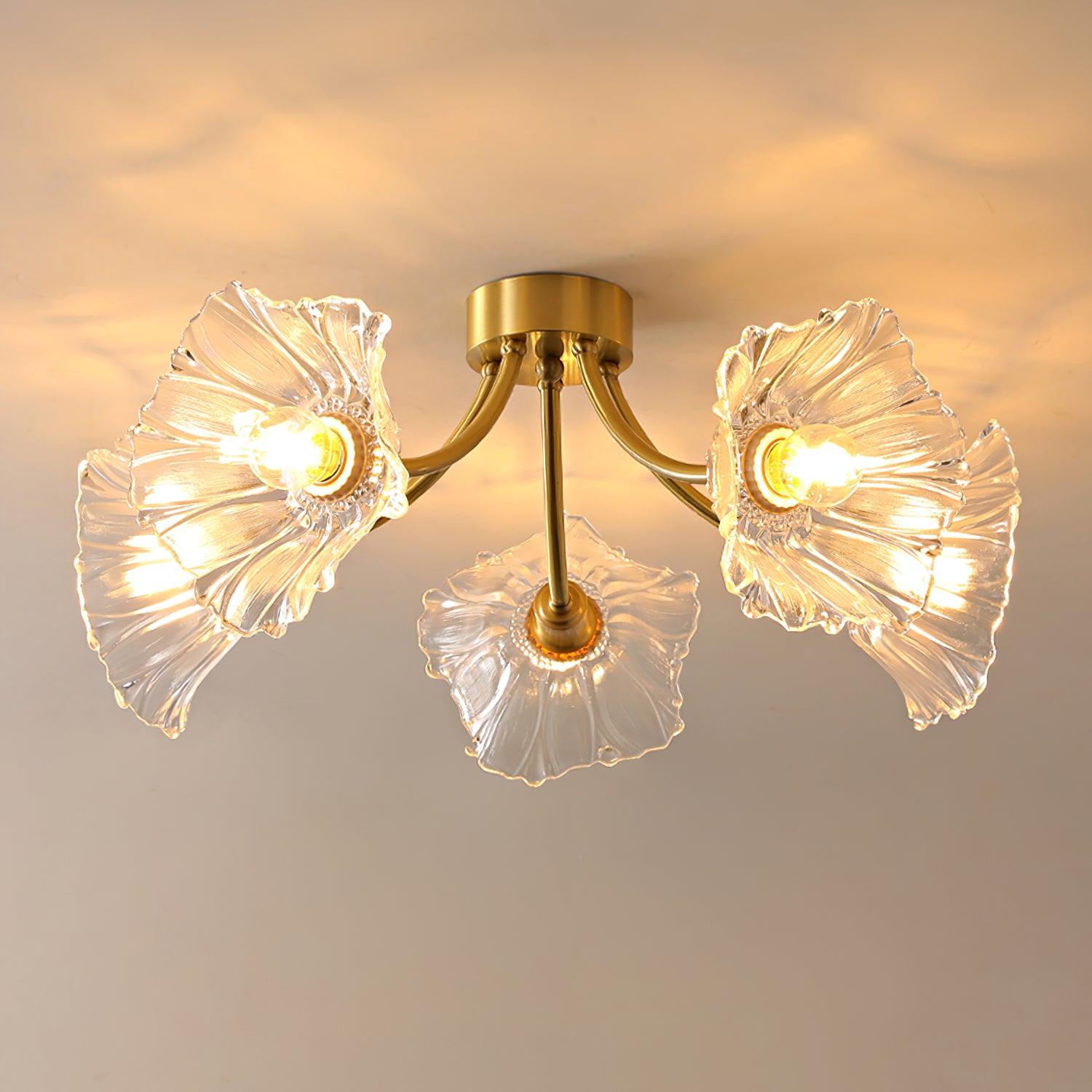 Kalin Flower Glass Ceiling Lamp - ZozHome