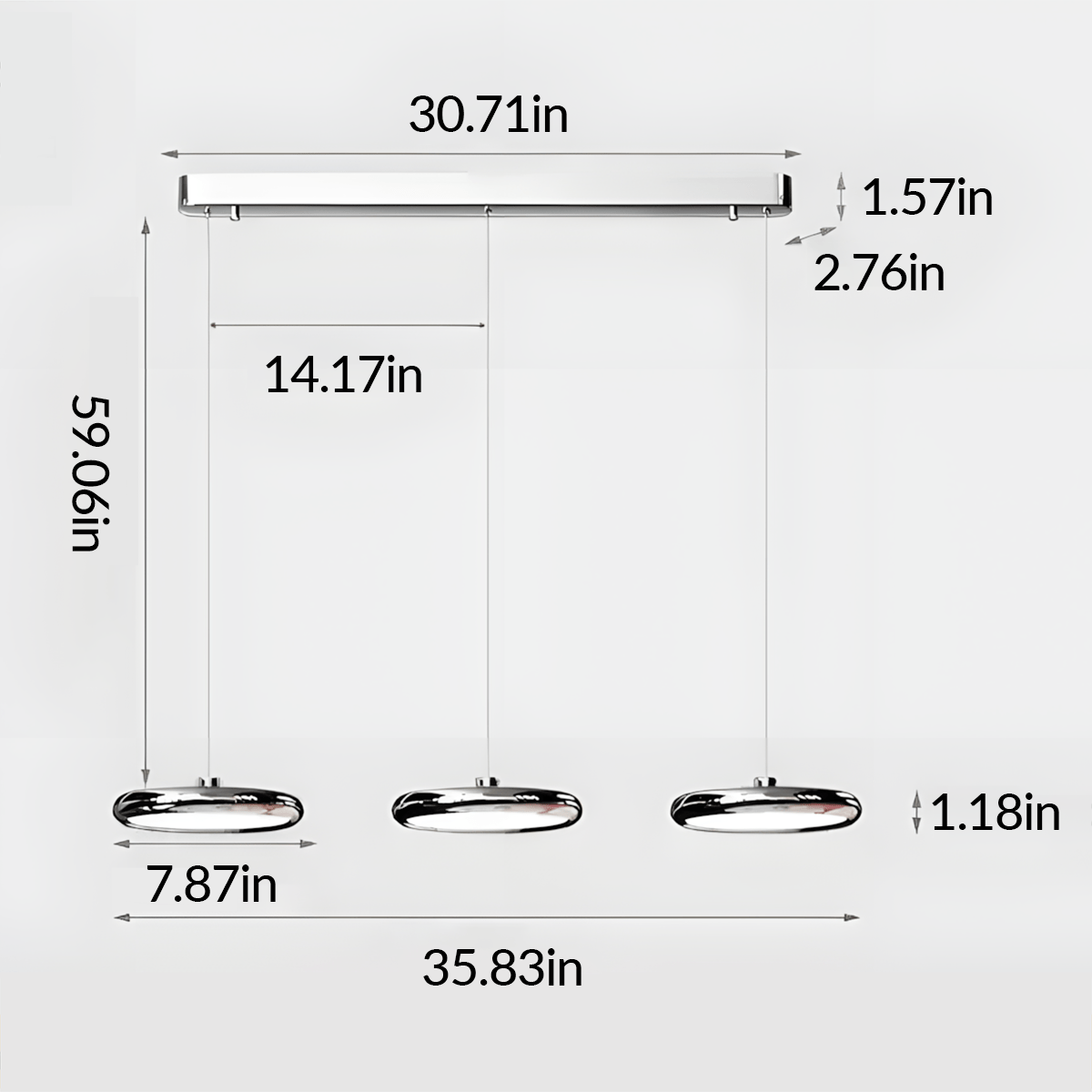 King's Pot Dining Chandelier