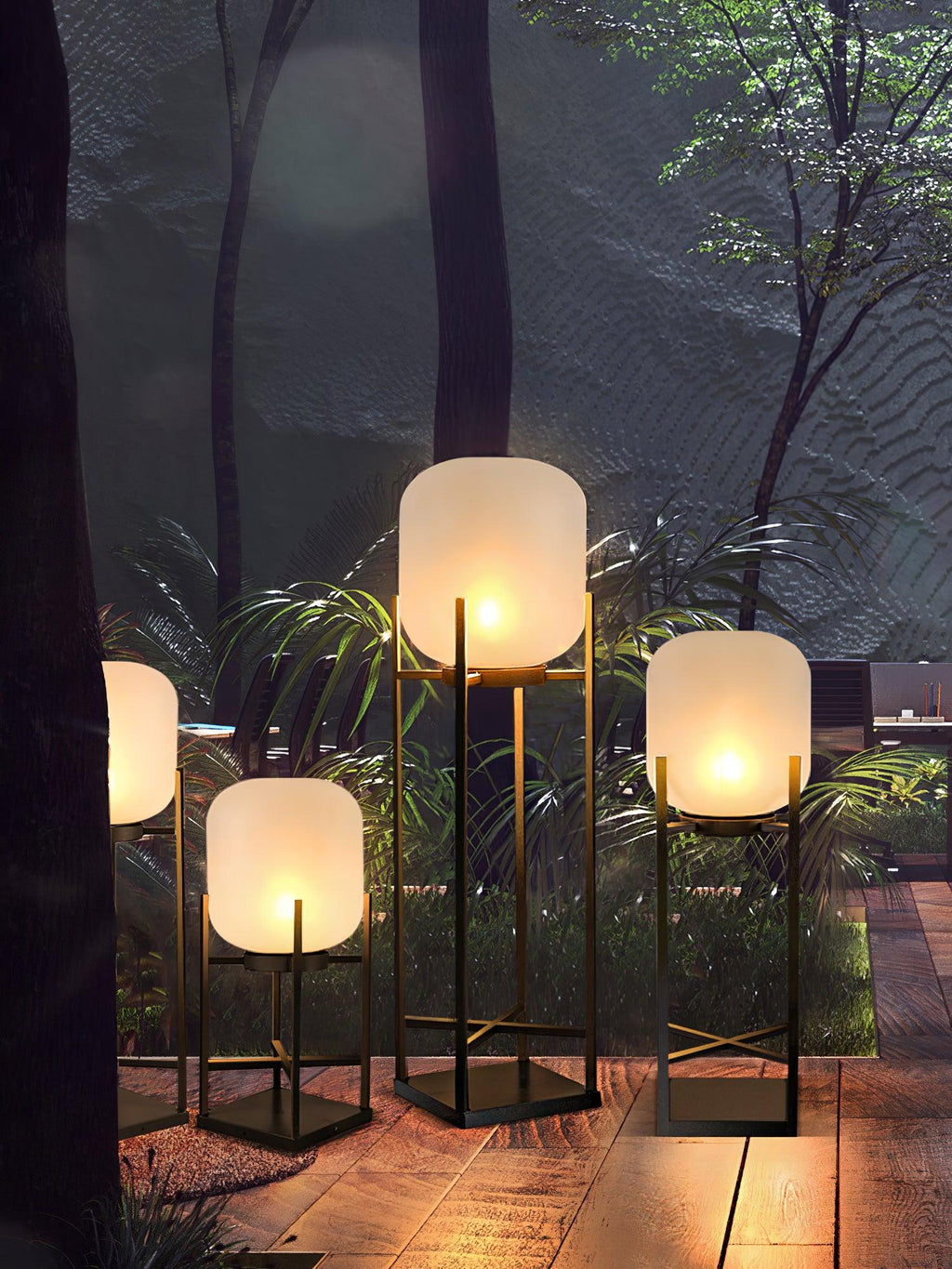 Lantern Outdoor Floor Lamp