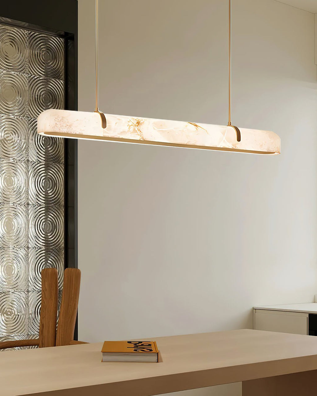 Linear Alabaster Pendant Lamp