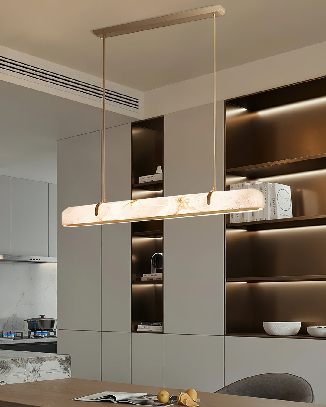 Linear Alabaster Pendant Lamp