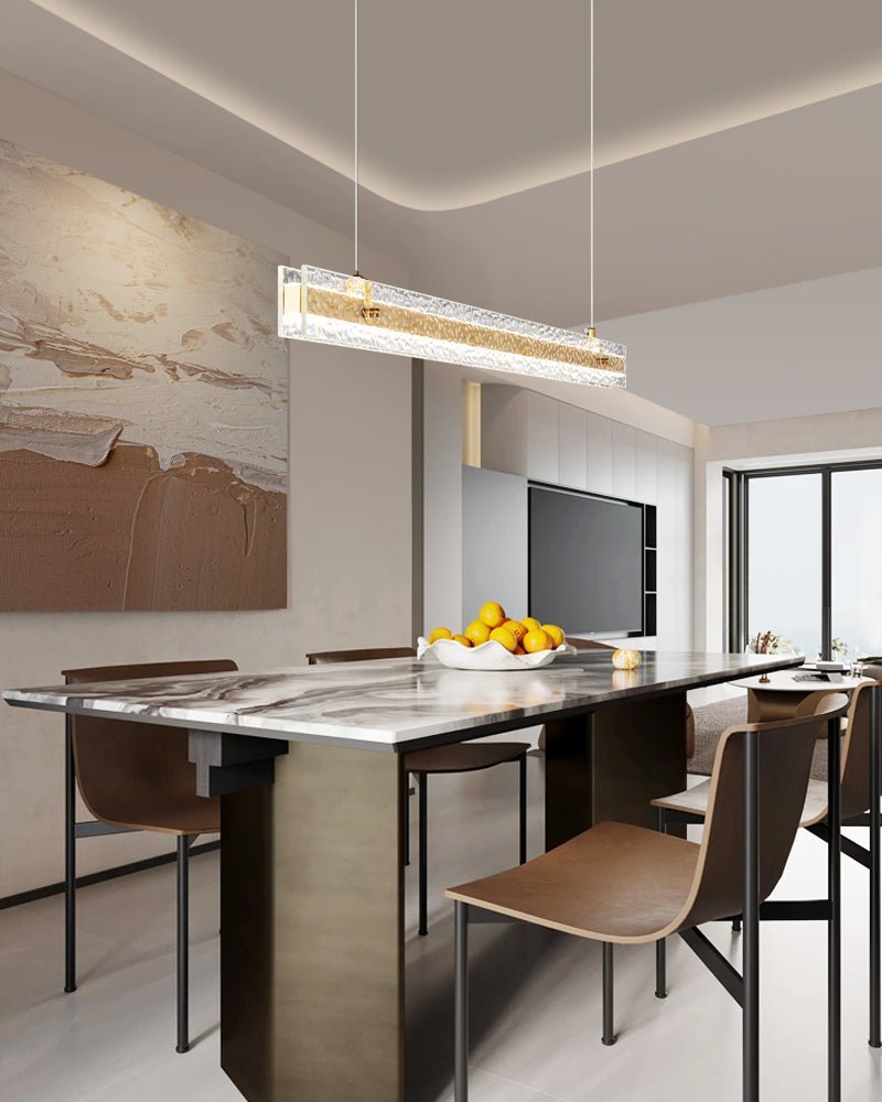 Linear Ribbon Island Pendant Light