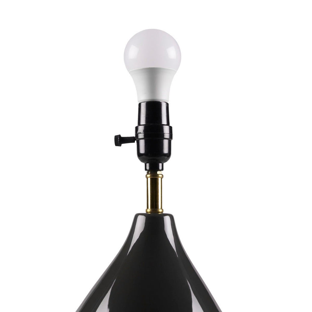 Liora Black and Gold Ceramic Two-Tone Table Lamp