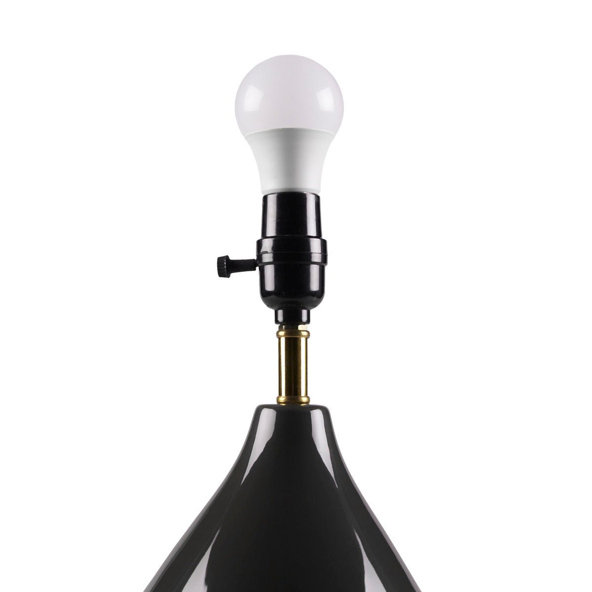 Liora Black and Gold Ceramic Two-Tone Table Lamp