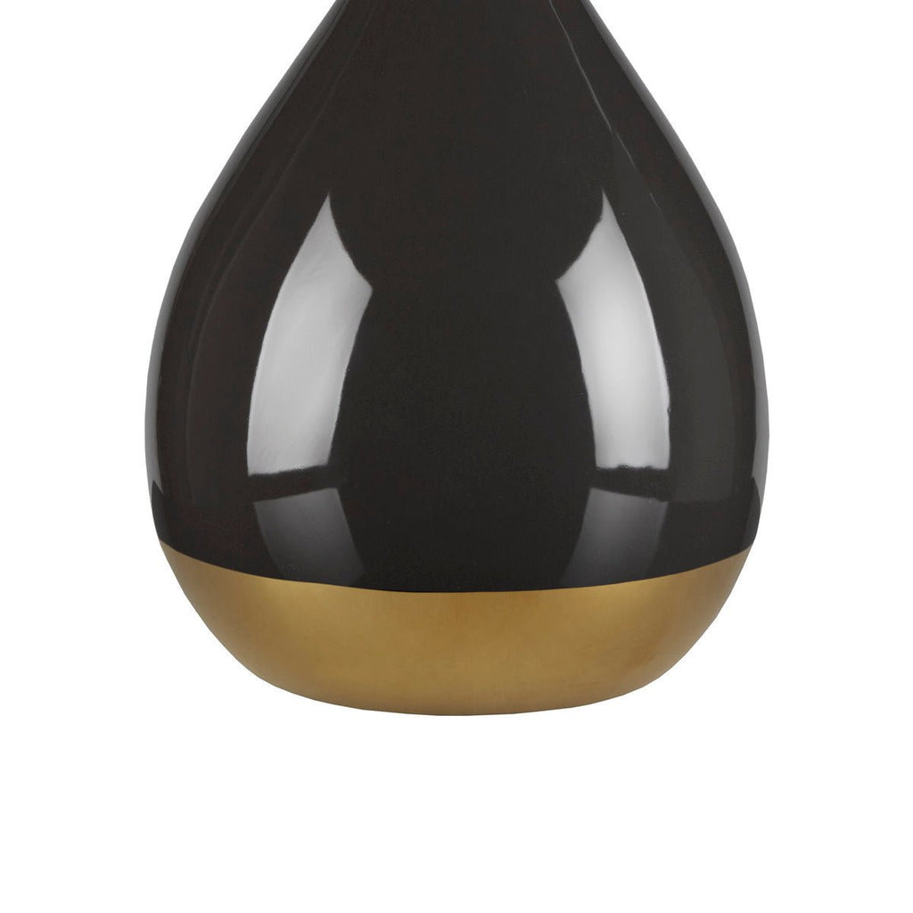 Liora Black and Gold Ceramic Two-Tone Table Lamp
