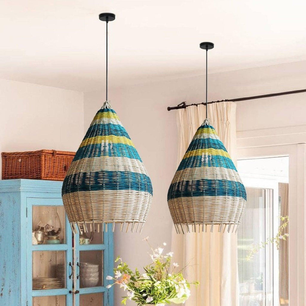 Lsle Man Charm Rattan Woven Pendant Light