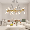 Lucian Gold Branch Chandelier
