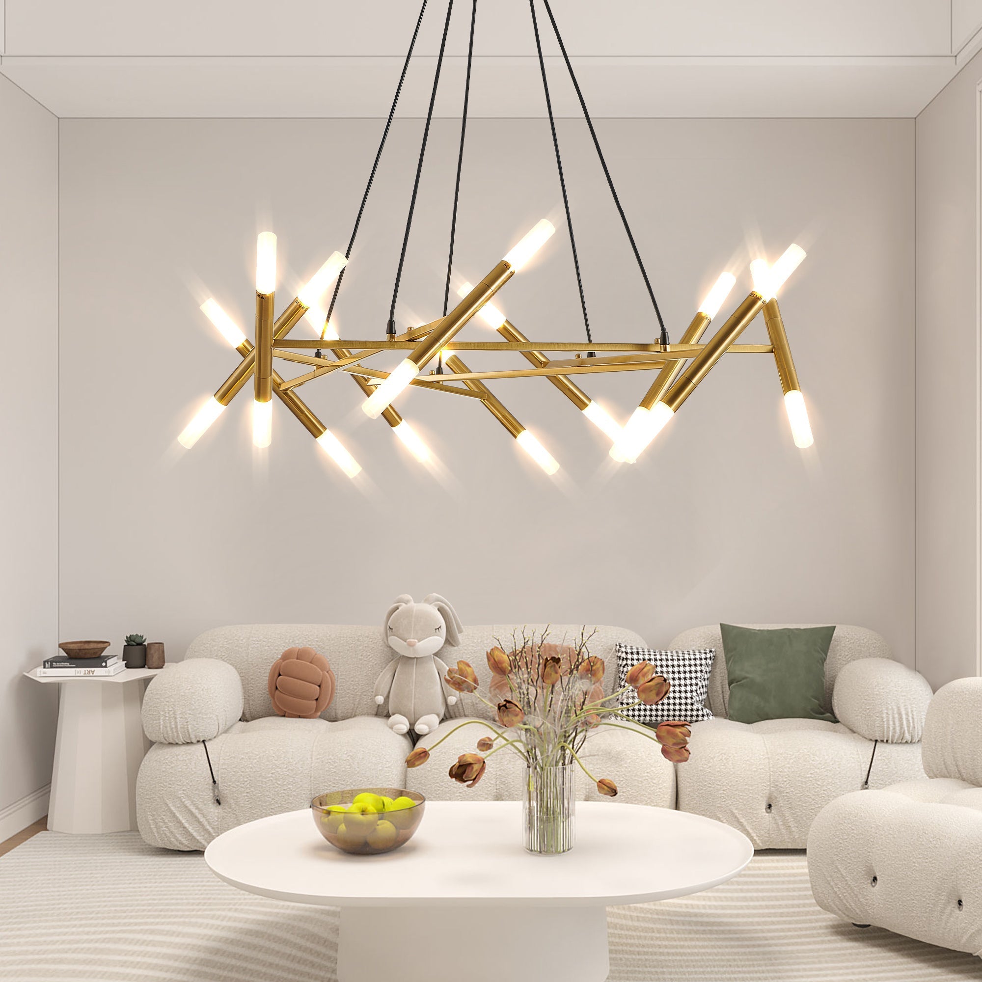 Lucian Gold Branch Chandelier