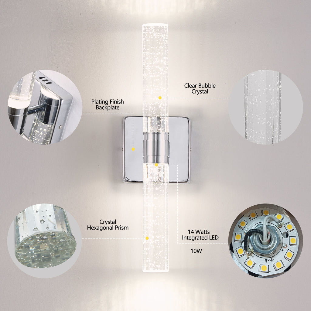 Luminis Crystal Vanity Light