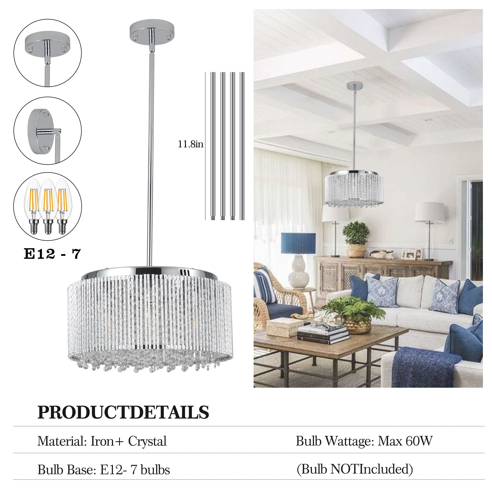 Luminous Blossom Chandelier