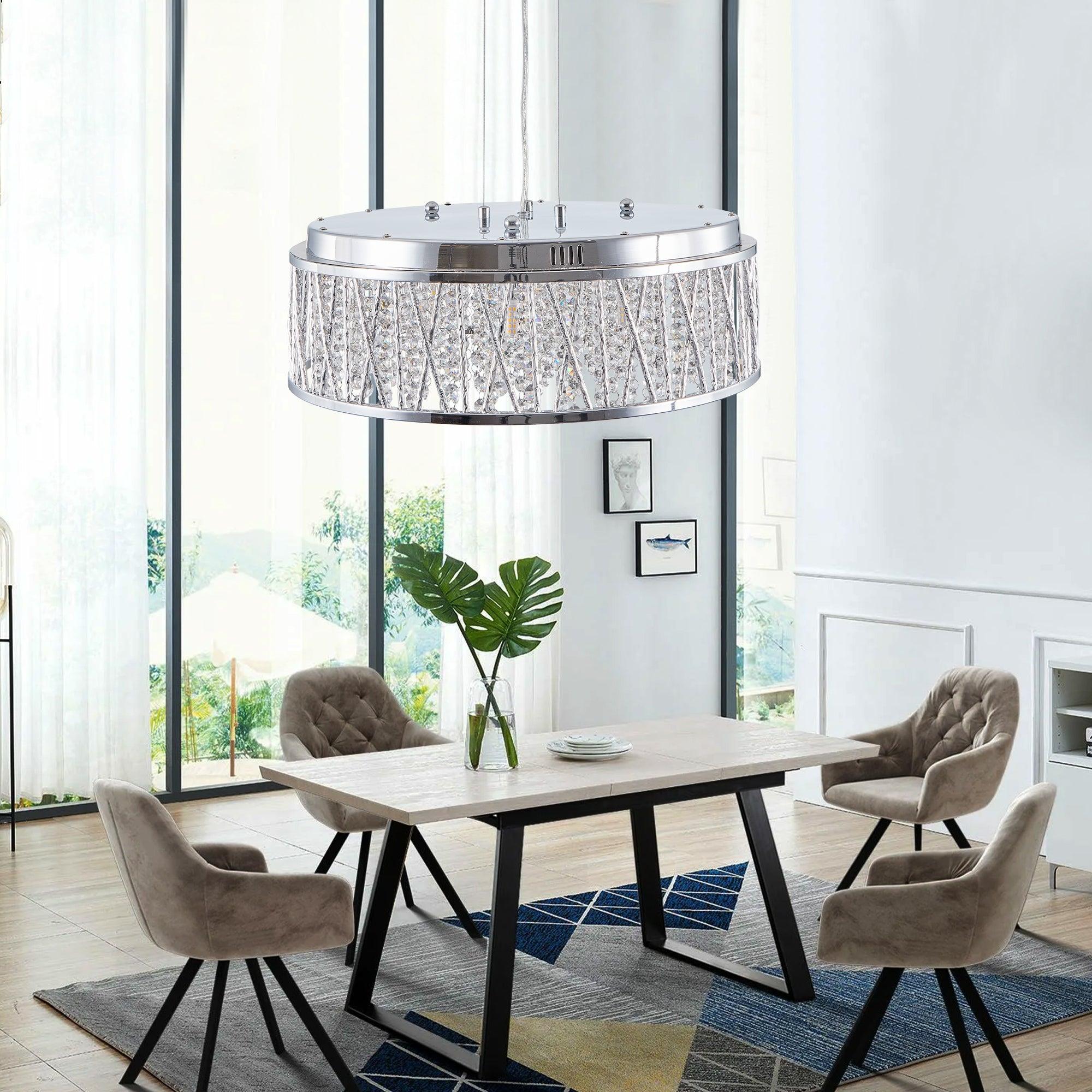 Luminous Circle Modern Crystal Chandelier