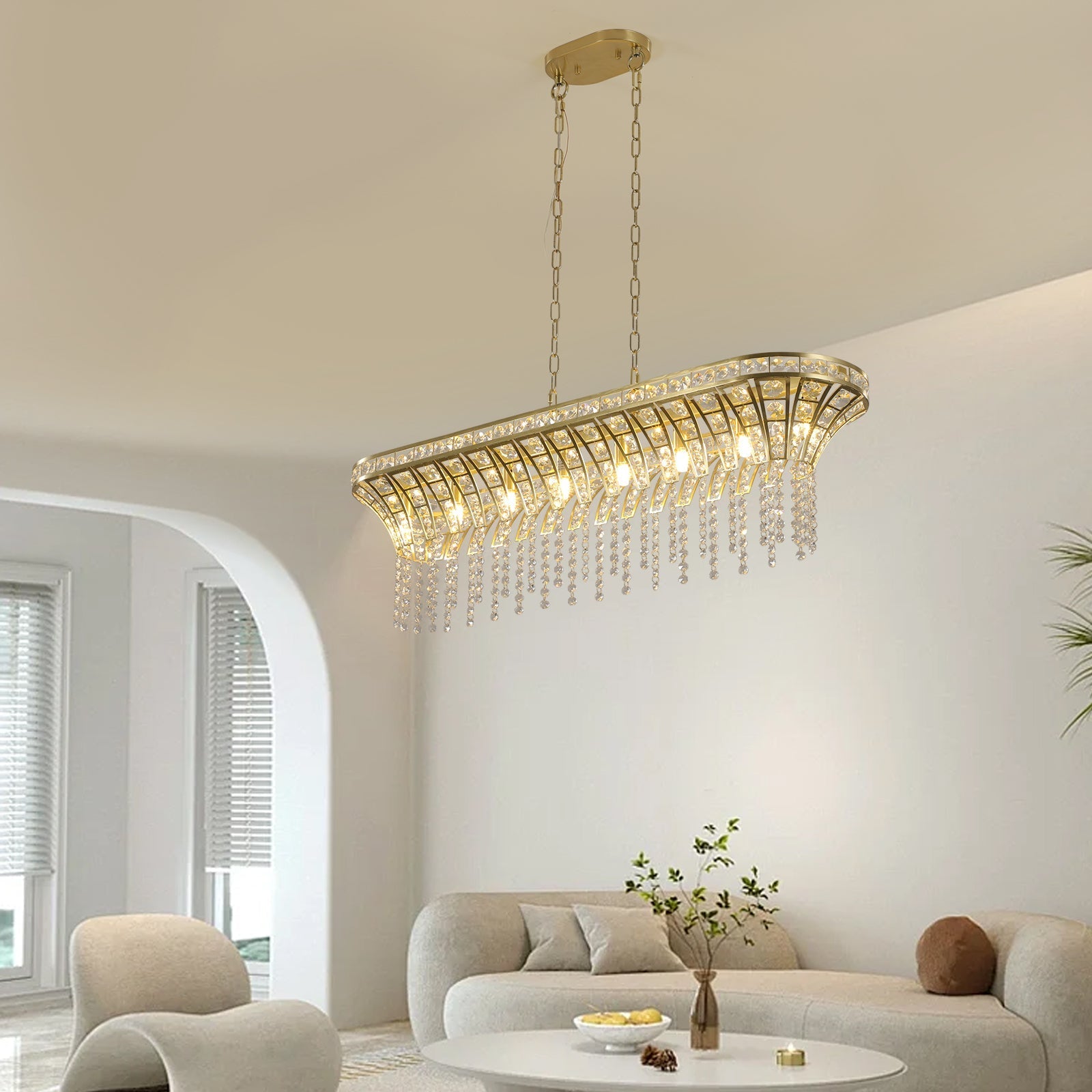 Luminous Strata Chandelier