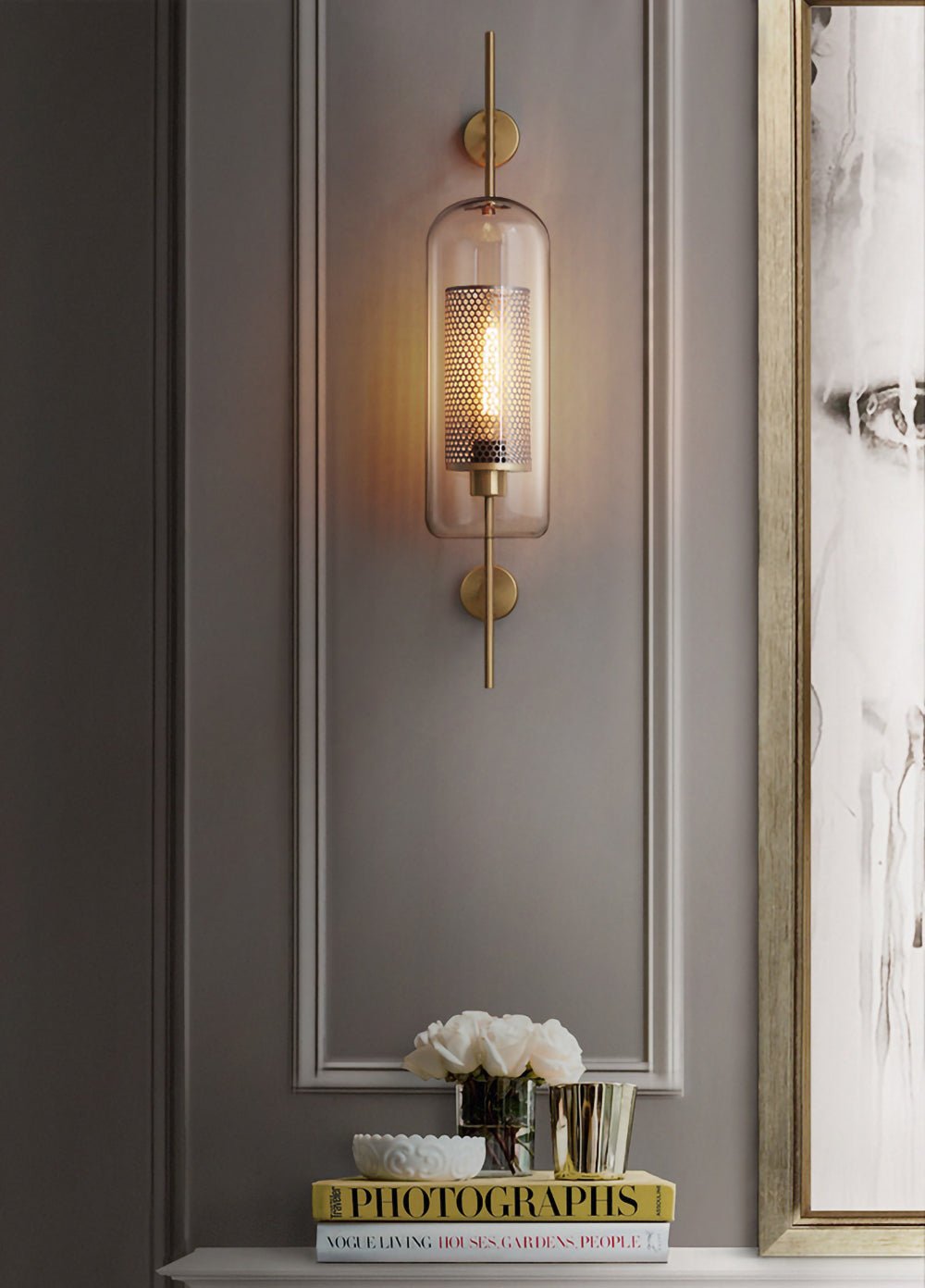 Luxe Glass Wall Light