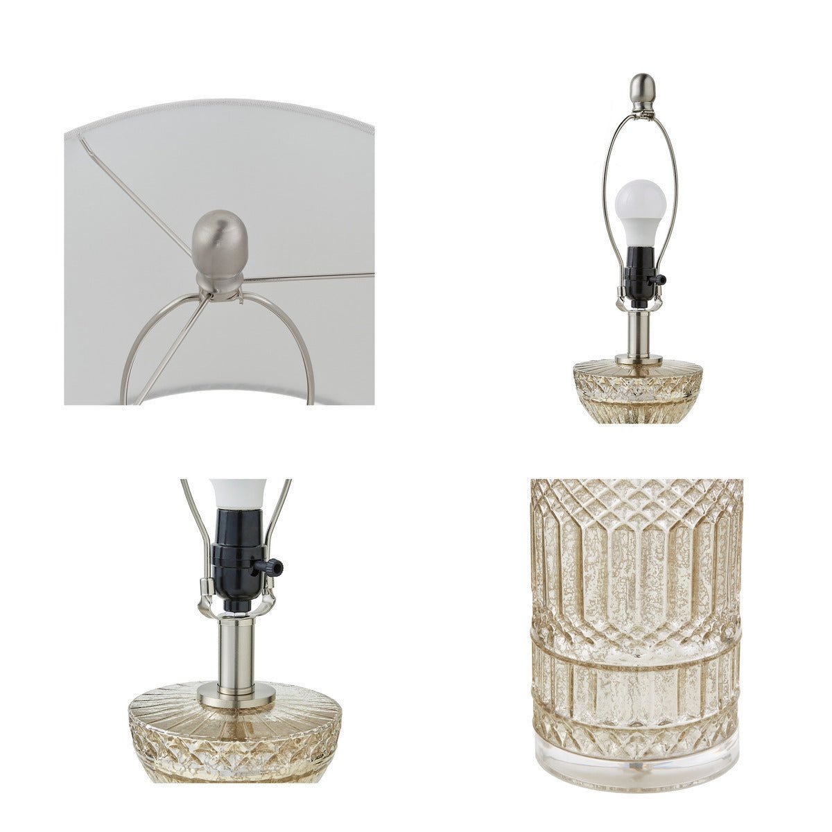 Luxuria Textured Glass Table Lamp