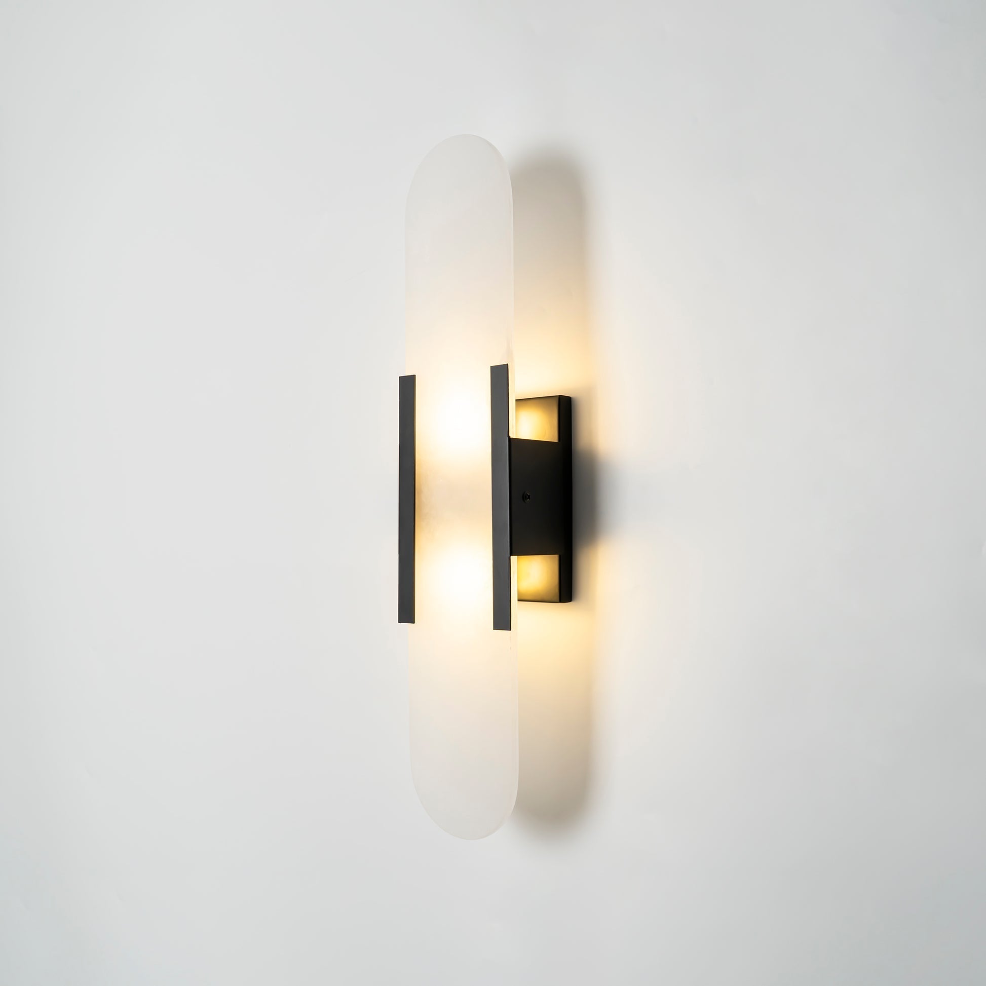 Melange Elongated Alabaster Wall Lamp - ZozHome