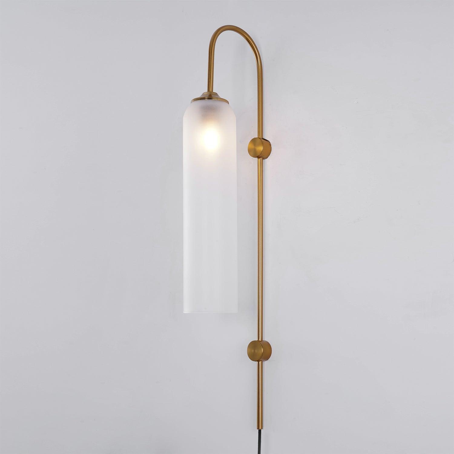 Modern Glass Plug-In Wall Lamp
