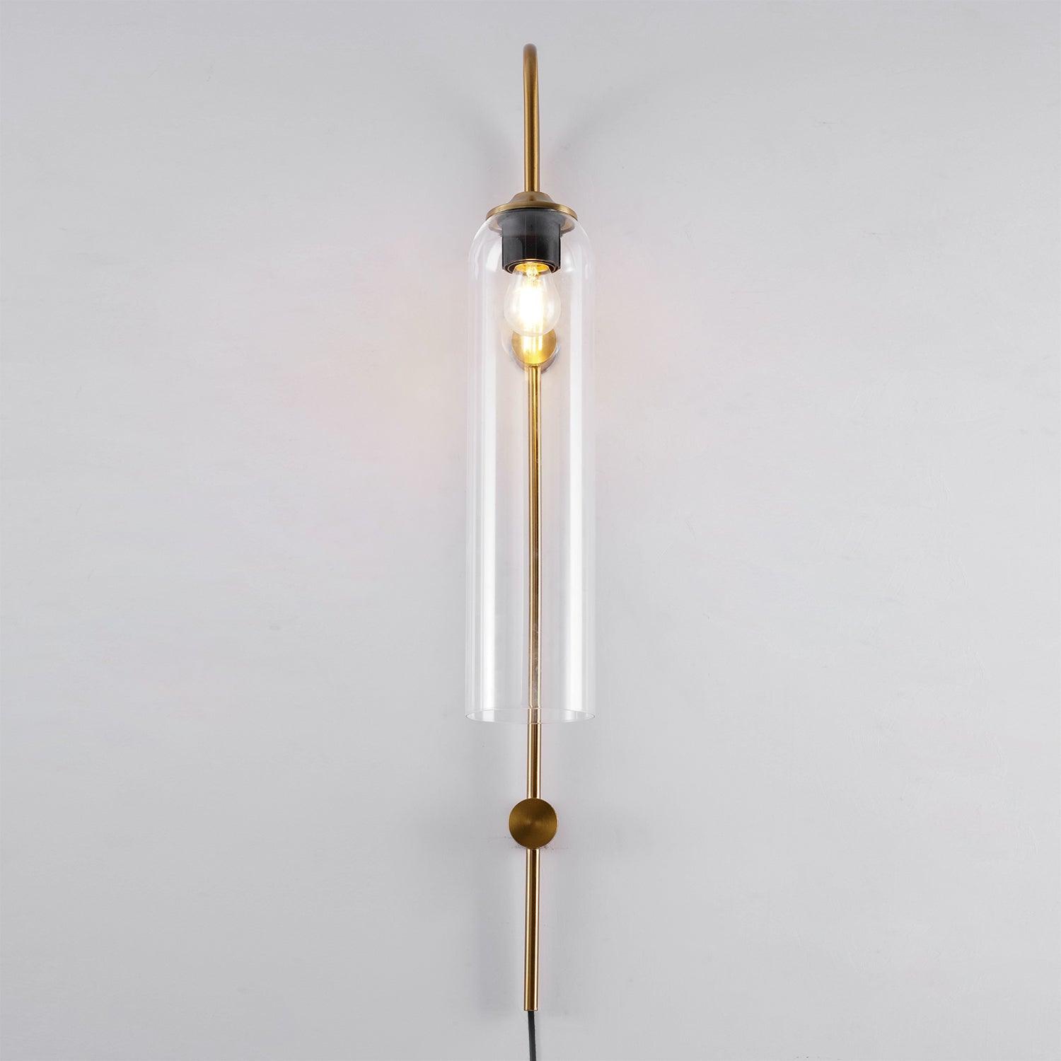 Modern Glass Plug-In Wall Lamp