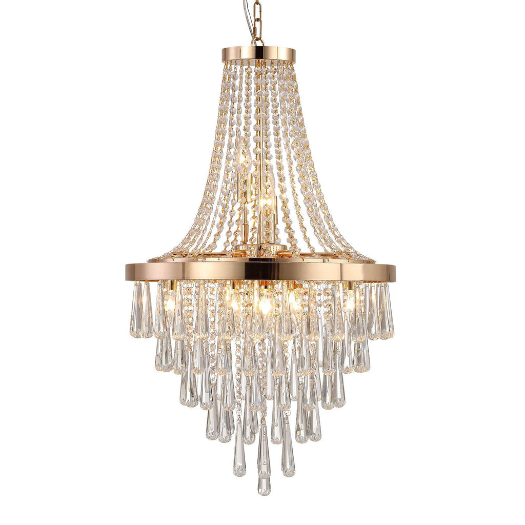 Modern Light Luxury Golden Crystal Chandelier