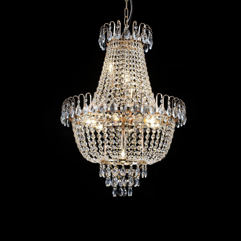 Modern Light Luxury Golden Crystal Chandelier B