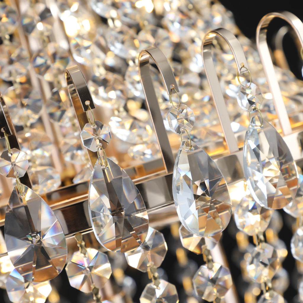 Modern Light Luxury Golden Crystal Chandelier B