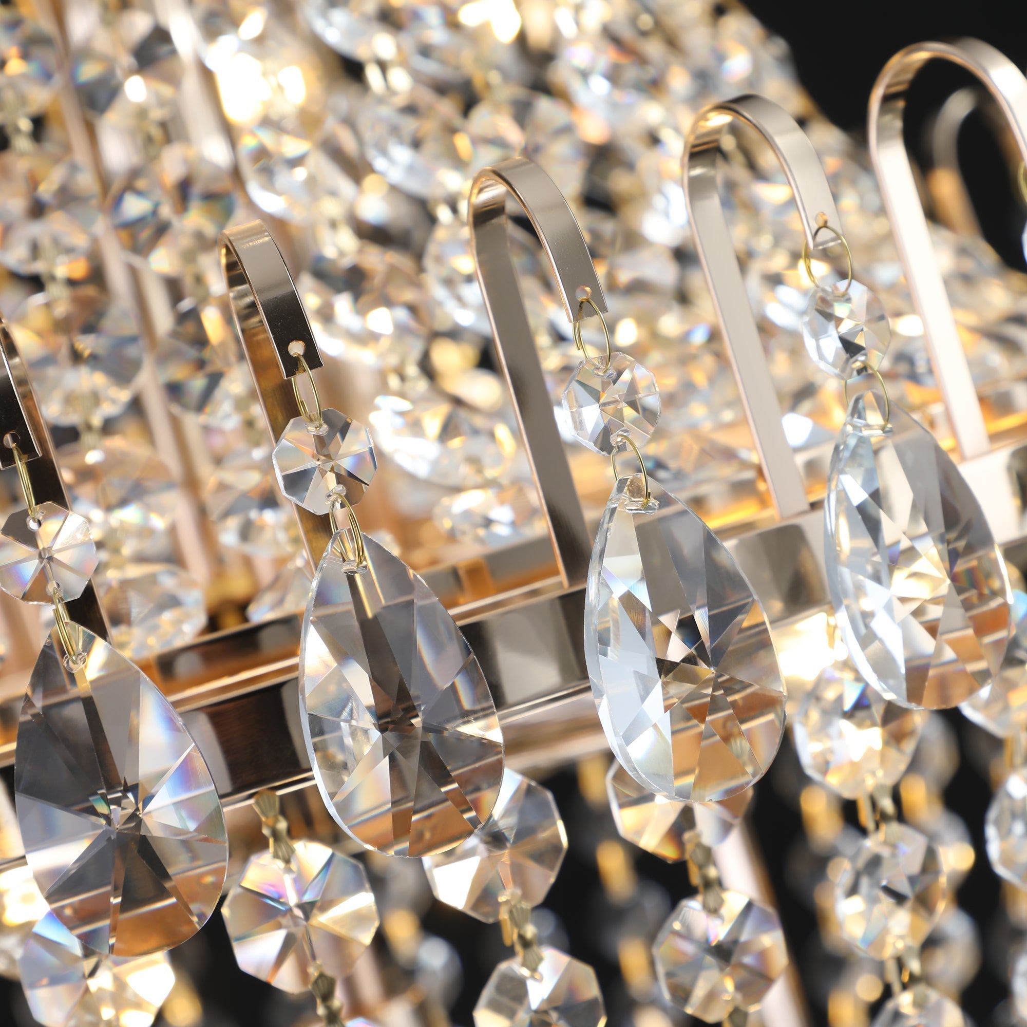 Modern Light Luxury Golden Crystal Chandelier B