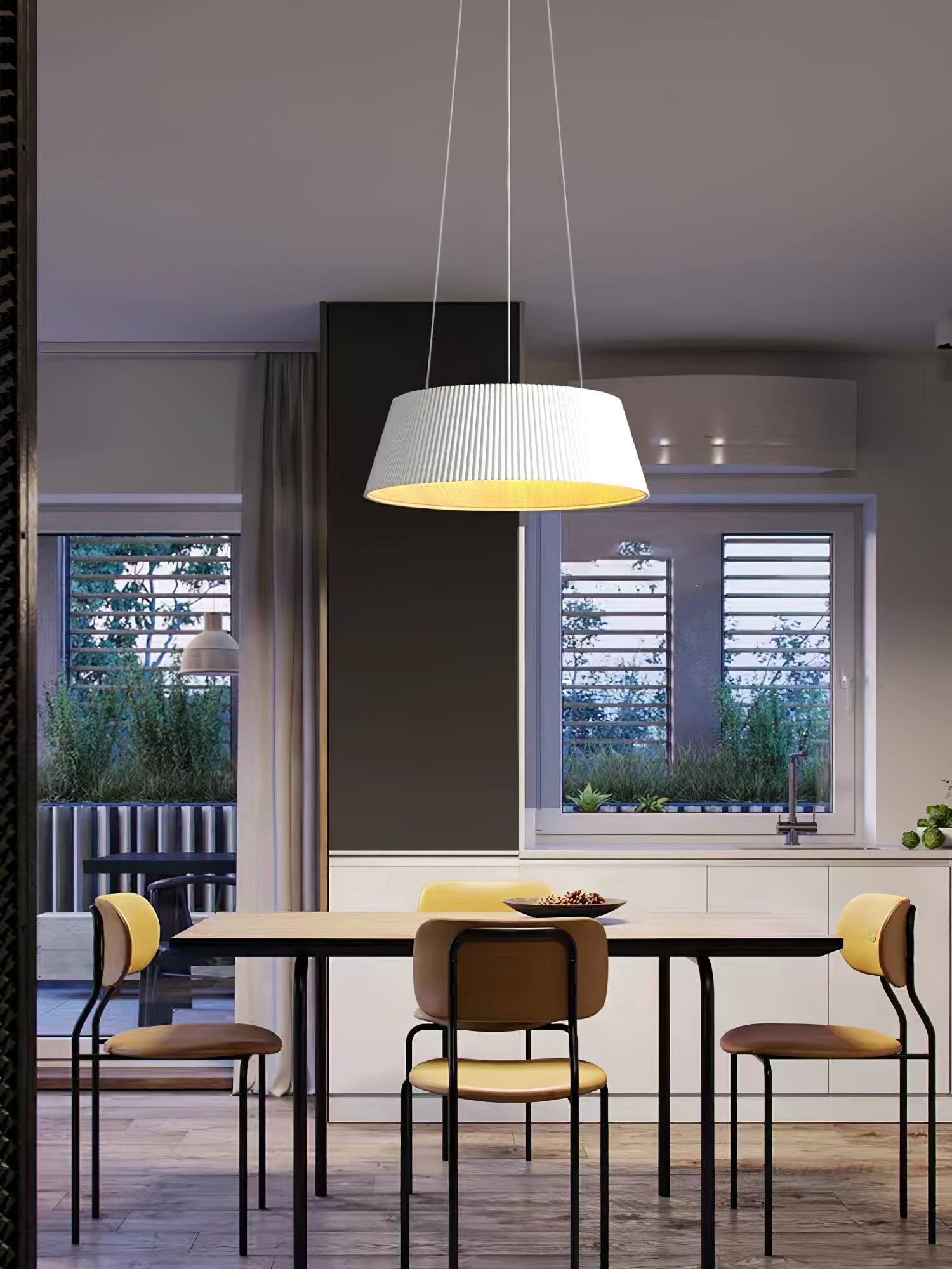 Modern Ribbed Pendant Light
