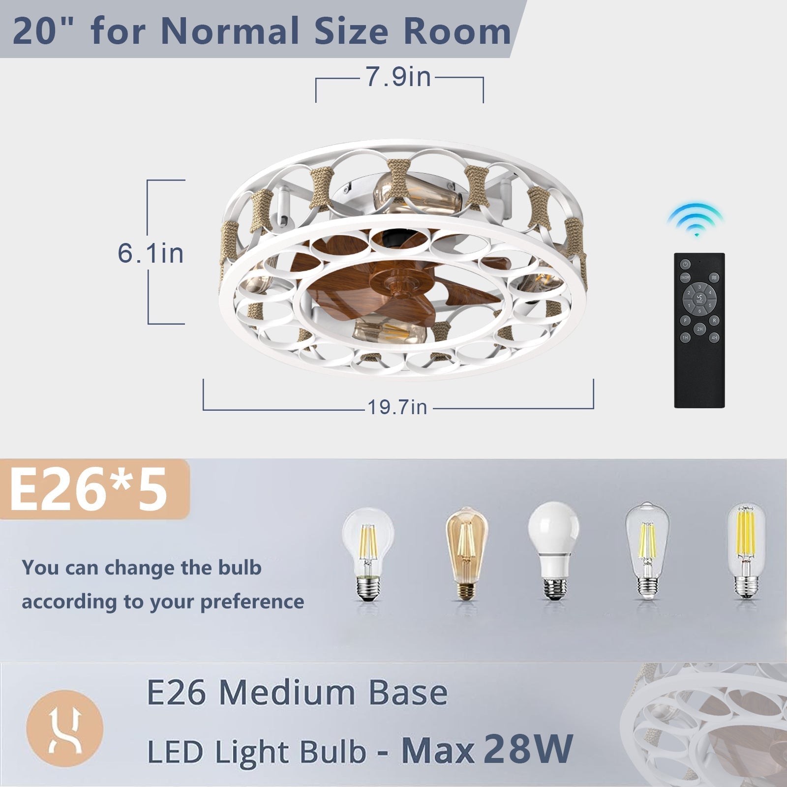 Modern Simple Ceiling Fan Light