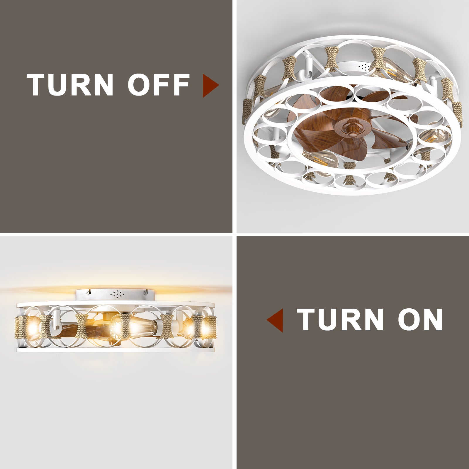 Modern Simple Ceiling Fan Light