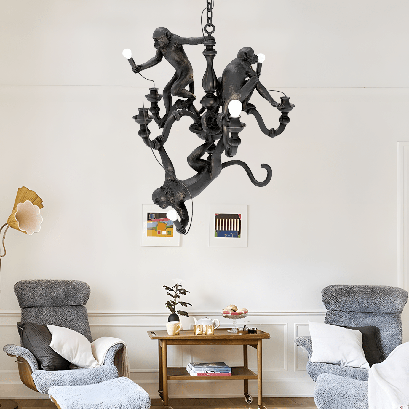 Monkey Chandelier