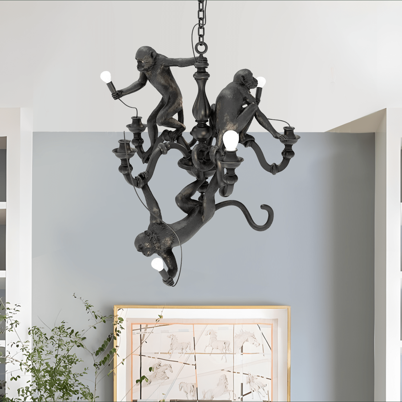 Monkey Chandelier
