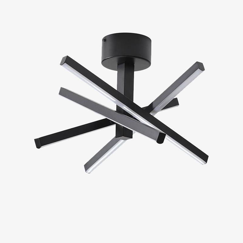 Multi-Bar Semi-Flush Chandeliers