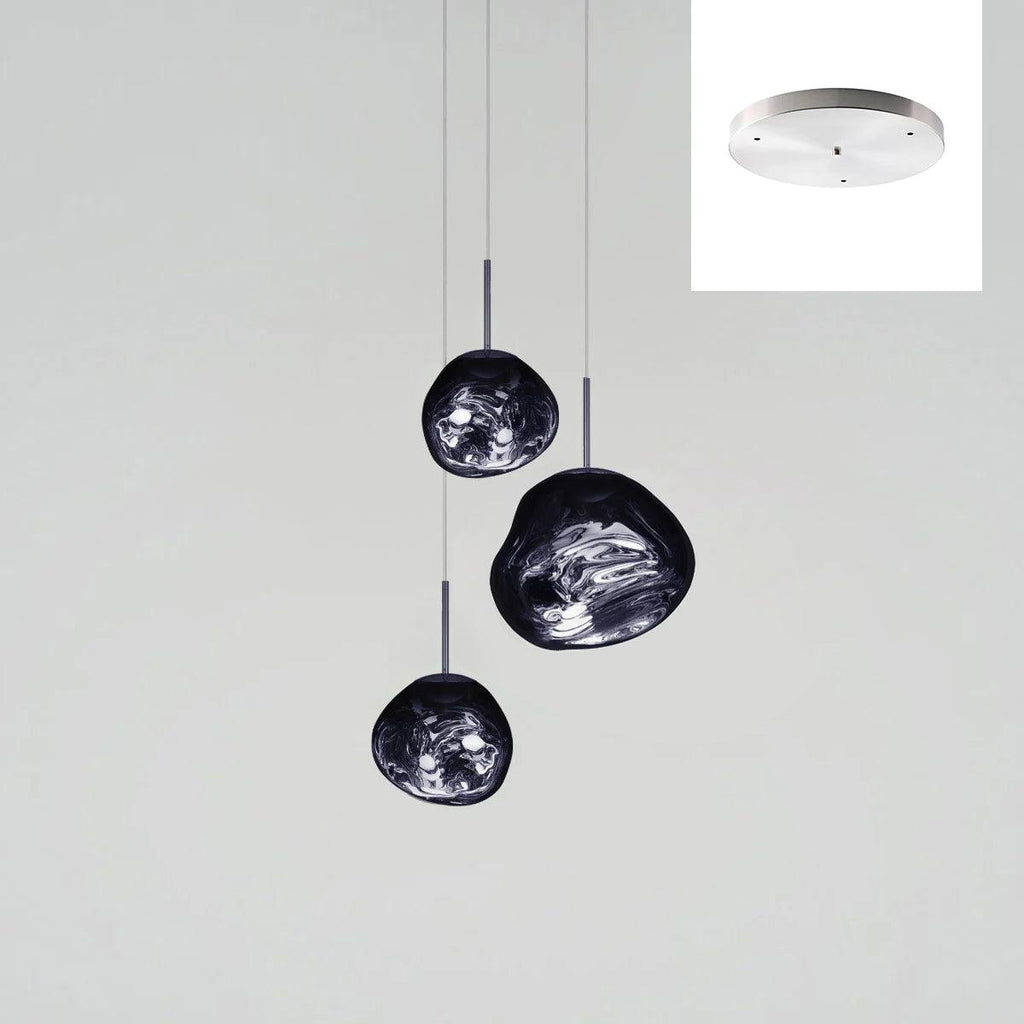 Multi Lava Round Chandelier