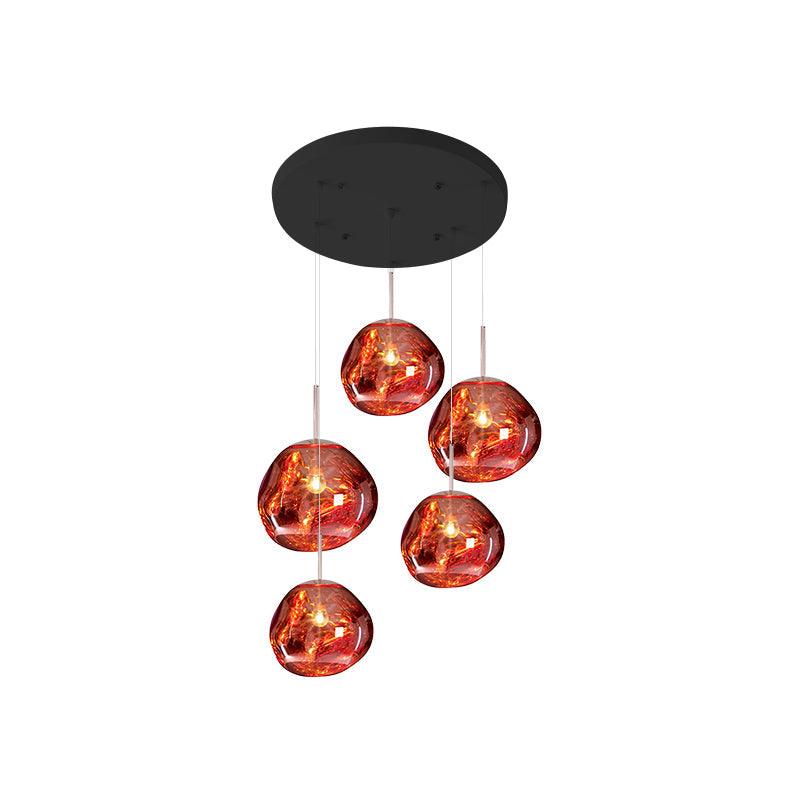 Multi Lava Round Chandelier - ZozHome
