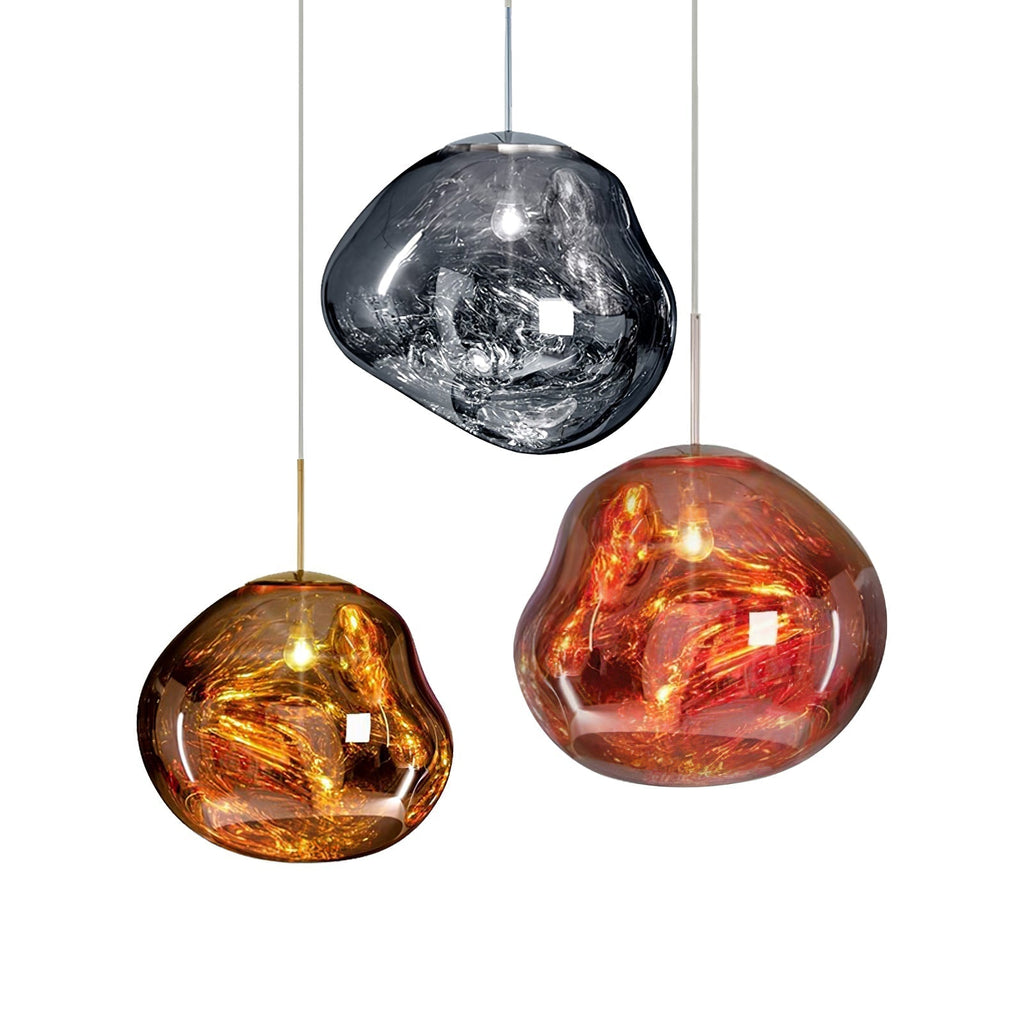 Multi Lava Round Chandelier