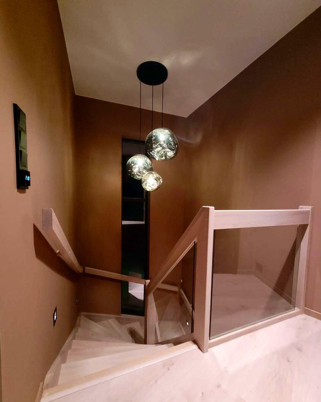 Multi Lava Round Chandelier