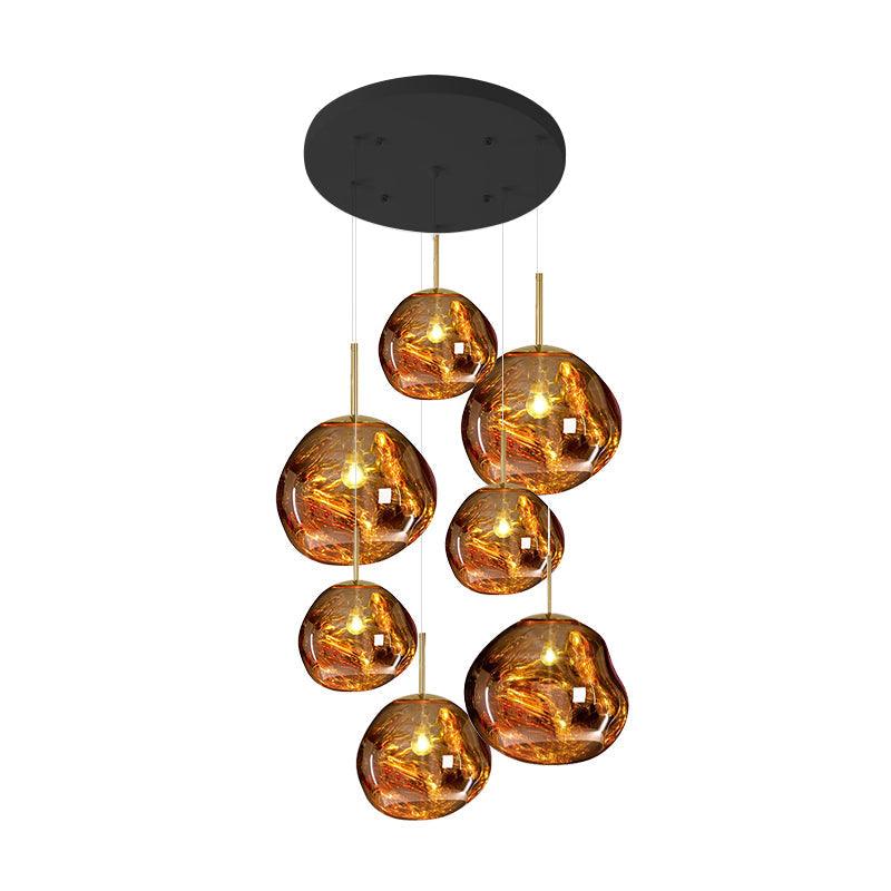 Multi Lava Round Chandelier - ZozHome