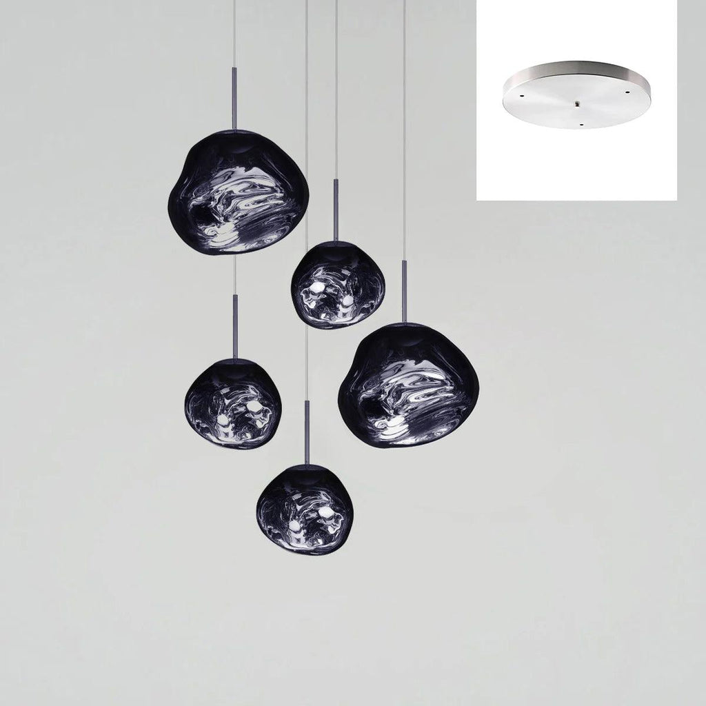 Multi Lava Round Chandelier