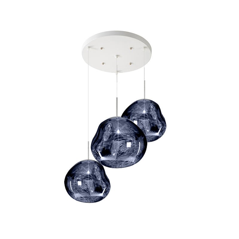 Multi Lava Round Chandelier