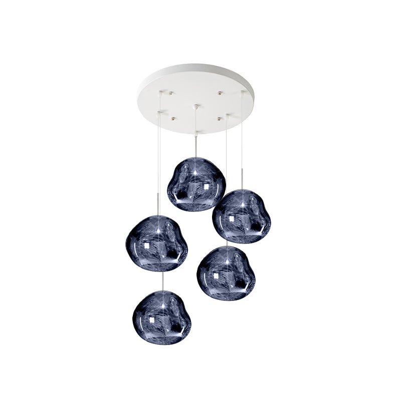 Multi Lava Round Chandelier