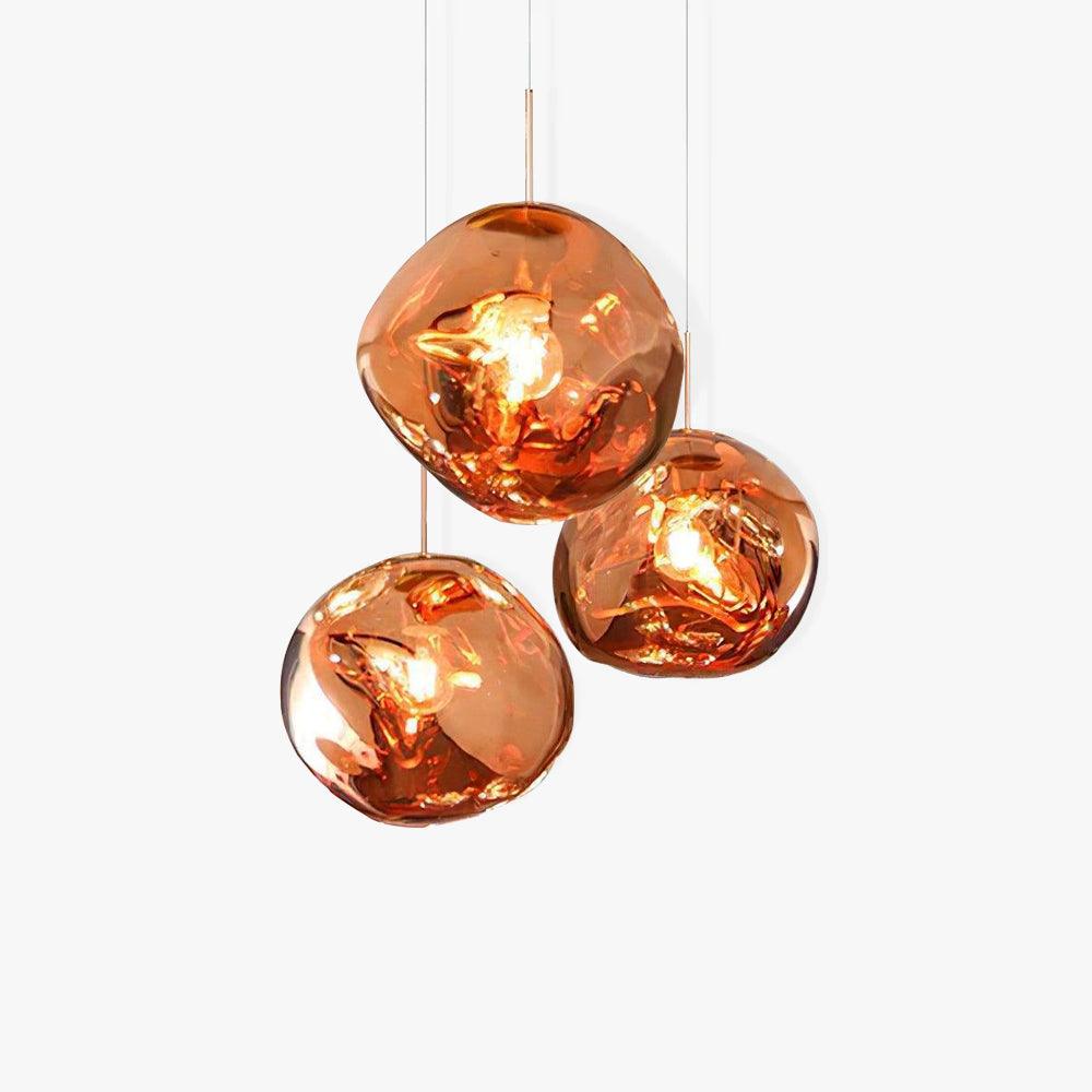 Multi Lava Round Chandelier
