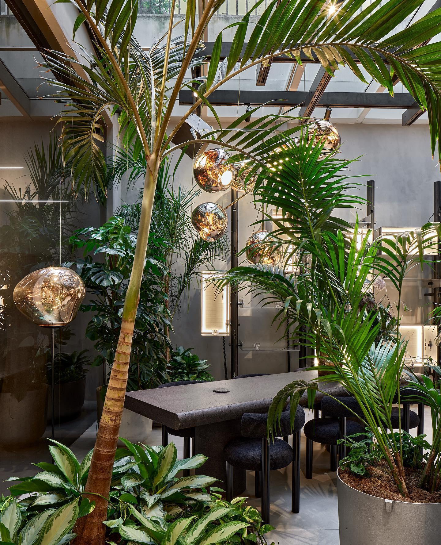 Multi Lava Round Chandelier