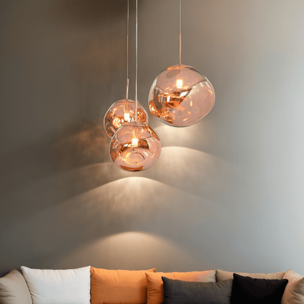 Multi Lava Round Chandelier