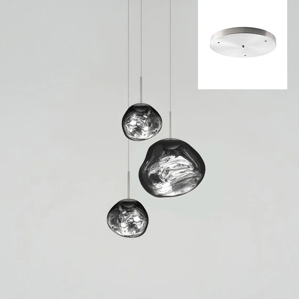 Multi Lava Round Chandelier