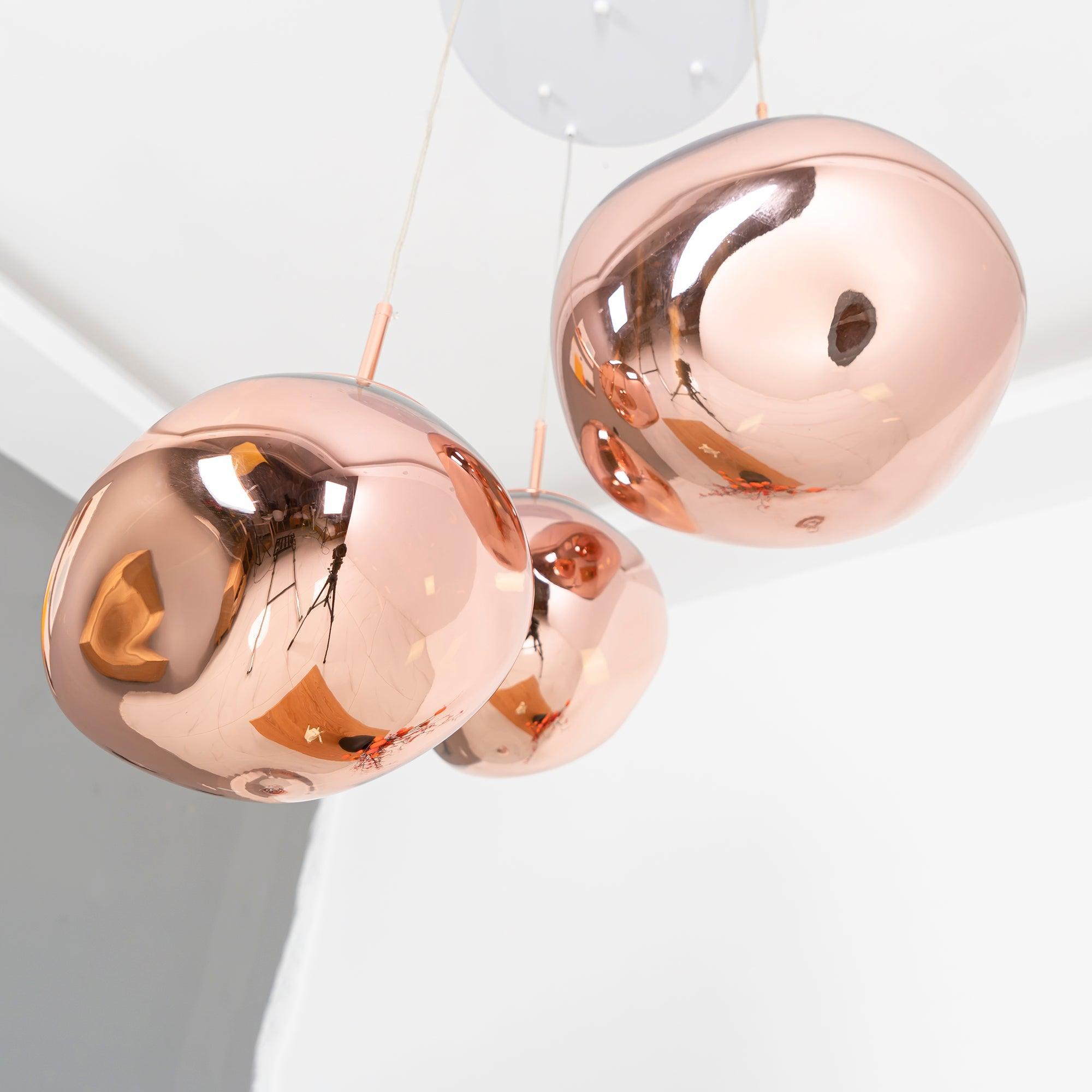 Multi Lava Round Chandelier