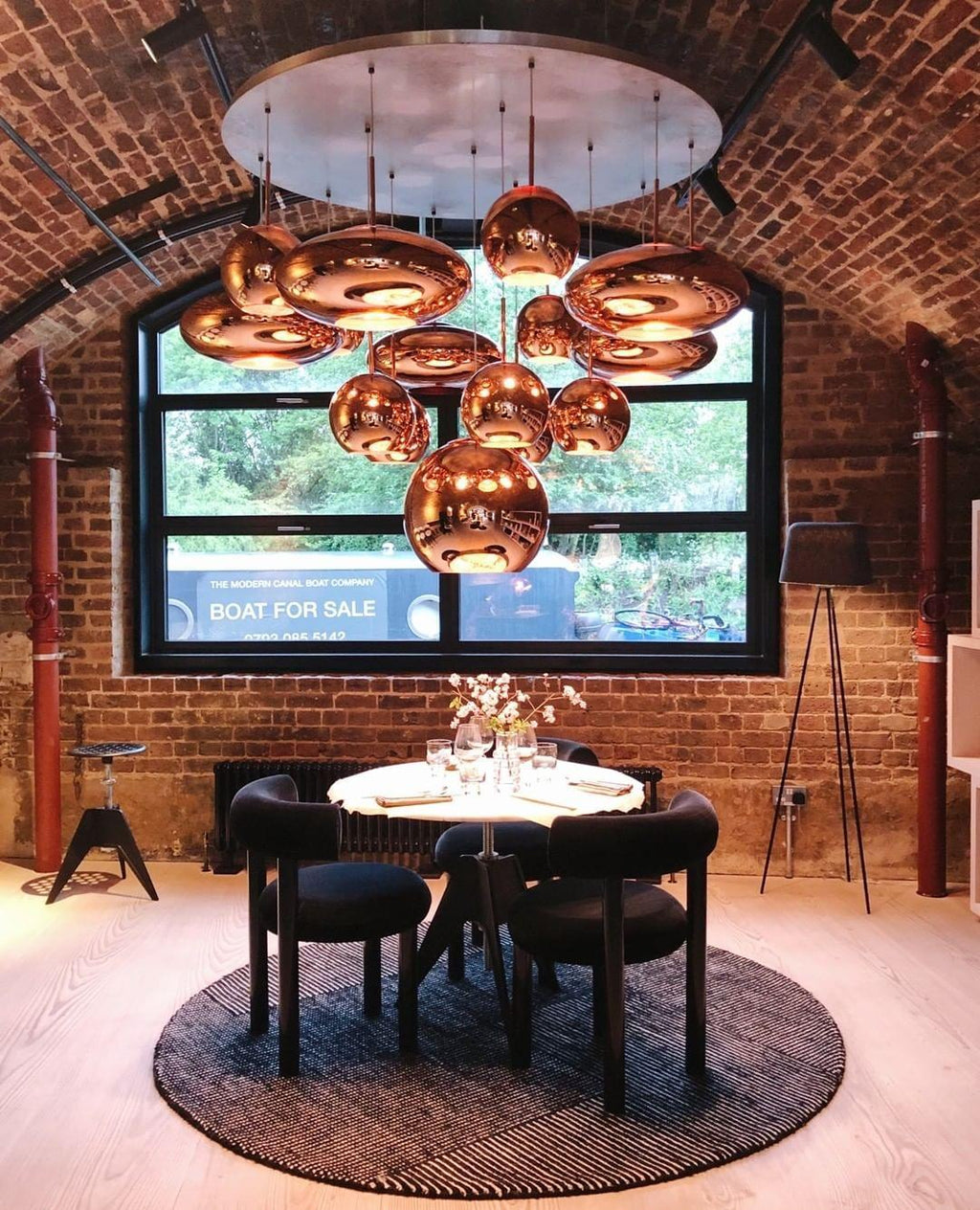 Multi Lava Round Chandelier