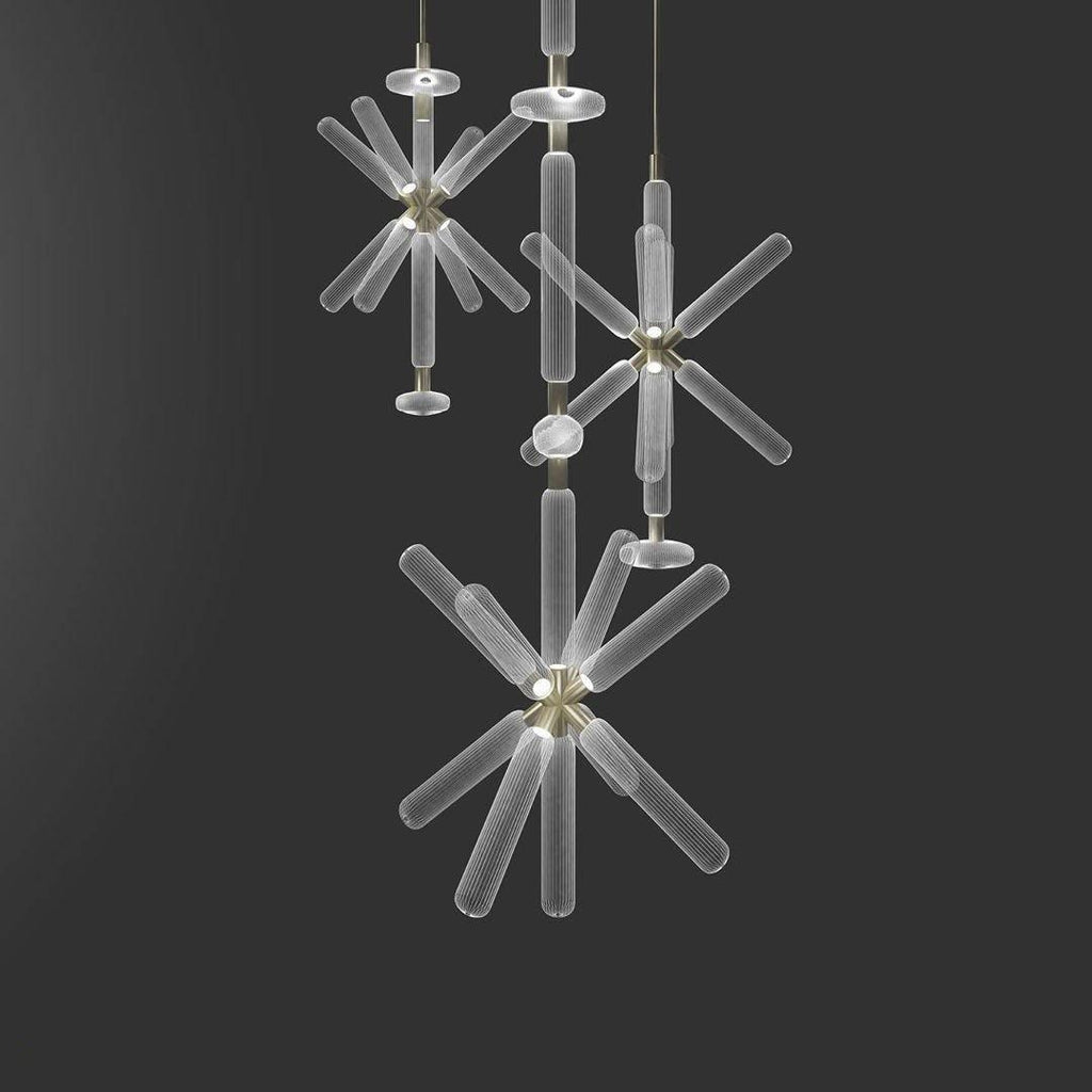 Multi-tube Glass Pendant Light
