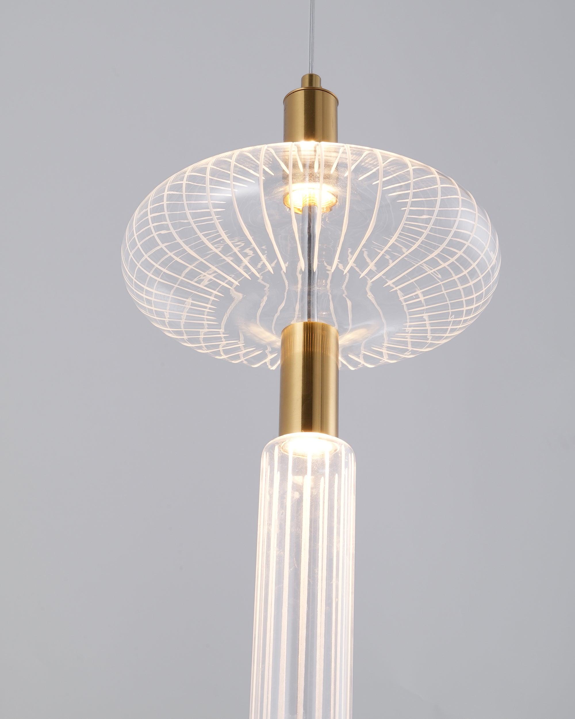 Multi-tube Glass Pendant Light